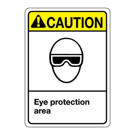 ANSI Eye Protection Area Sign